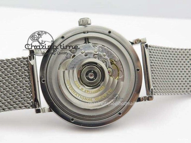 MIROTIME 0116 Portofino SCHAFFHAUSEN SS MKF 1:1 Best Edition White Dial On Mesh Bracelet A TravelReady 7341